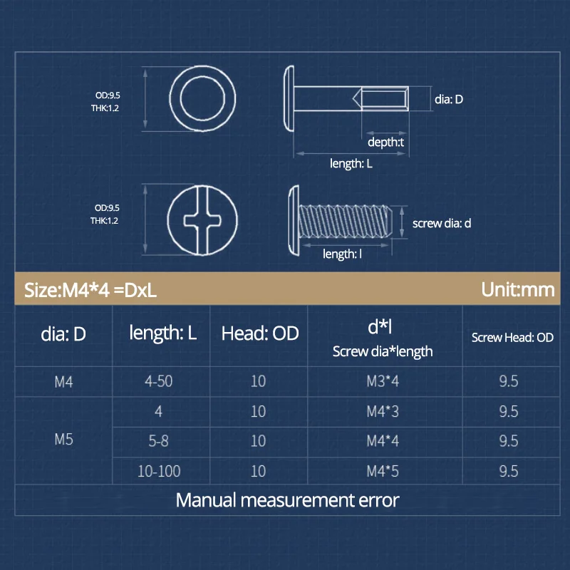 M5 Copper Plated Account Book Nut Rivet Pair Lock Screws Binding Nail Sample Booklet Female Rivet Photo Album Butt Lock Screw
