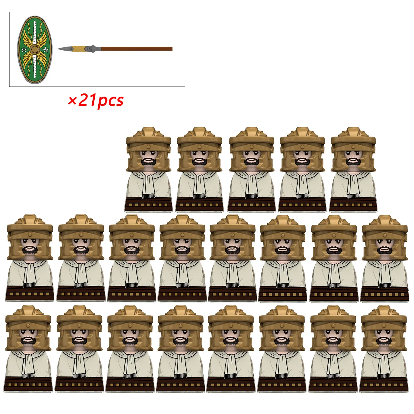 21pcs MOC Creative Medieval Ki - Lego Minifigure Holder 评论和价格