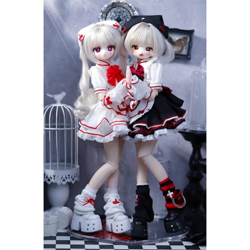 

Одежда для кукол BJD подходит для размеров 1/4, комплект одежды с милой юбкой, аксессуары для кукол (6 шт.)