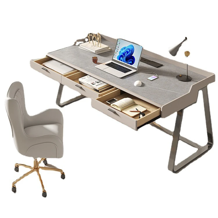 #Light Luxury Style Designer Model Slate Study Writing Desk Office or Home Desk
