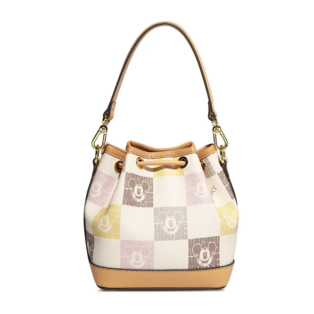

Disney Mickey Print Bucket Bag for Women Luxury Purse Handbag Handheld Shoulder Crossbody Multipurpose Fashion Casual