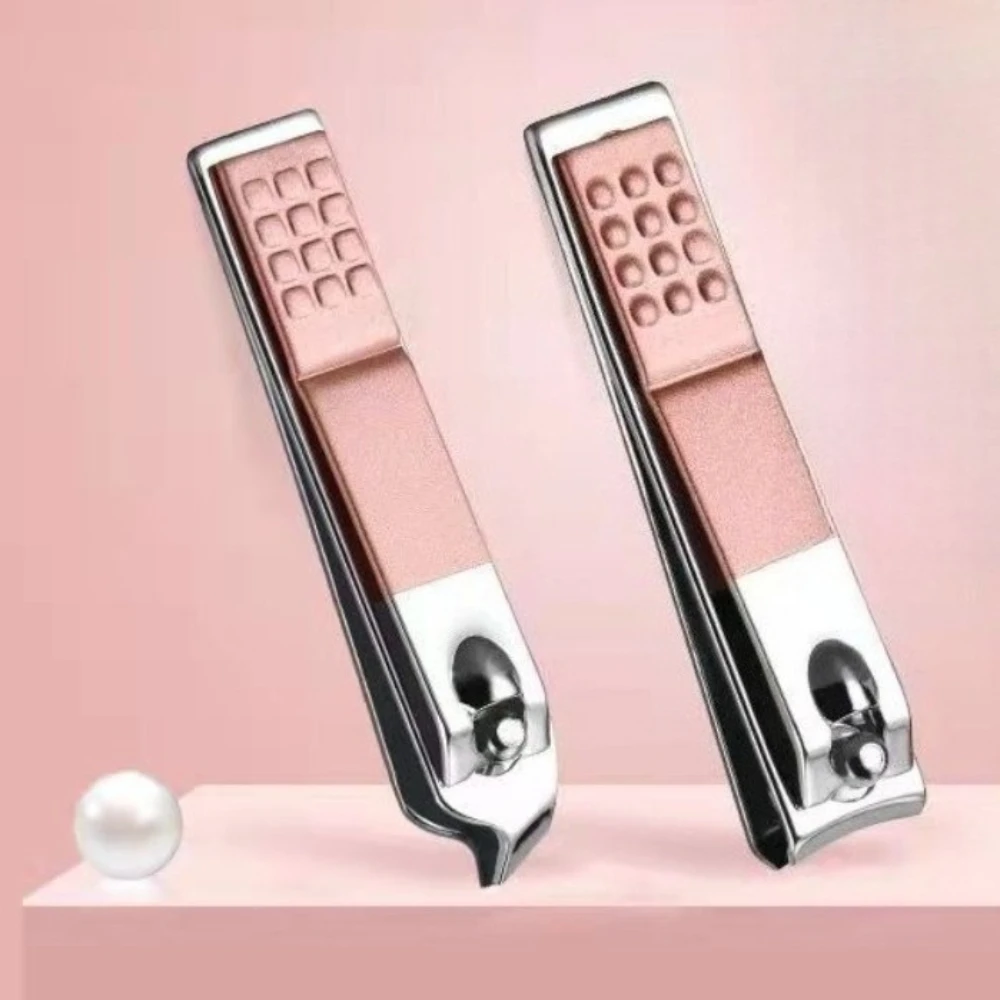 

1Pc Slanted & Flat Heads Nail Scissors Stainless Steel Dead Skin Removal Rose Gold Handle Pedicure Manicure Care Beauty Tools