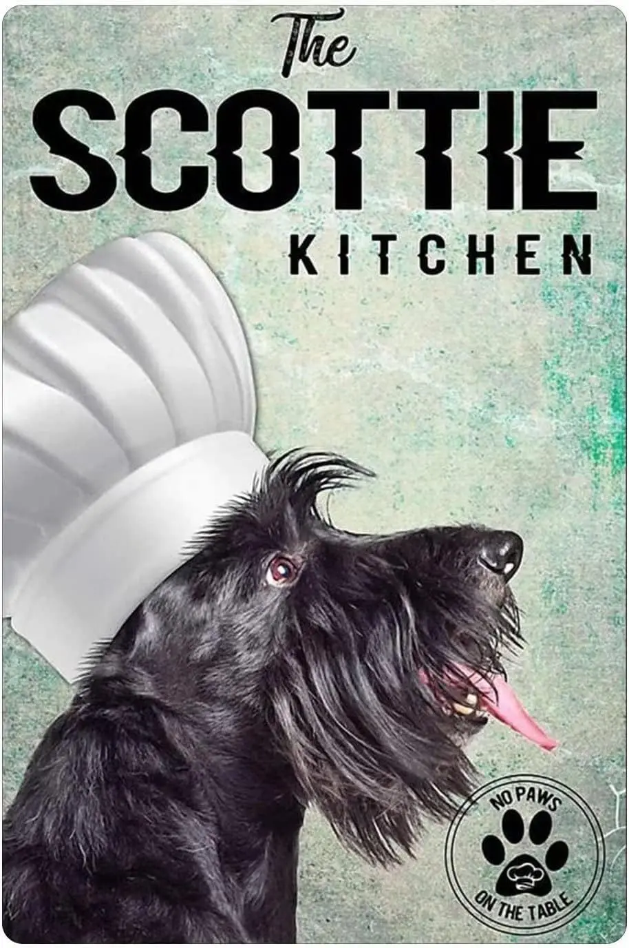 Retro Scottie Dog Metal Tin Signs Kitchen Print Poster School Garden Farm Table Garage Bar Club Kitchen Home Wall Decoration Gif