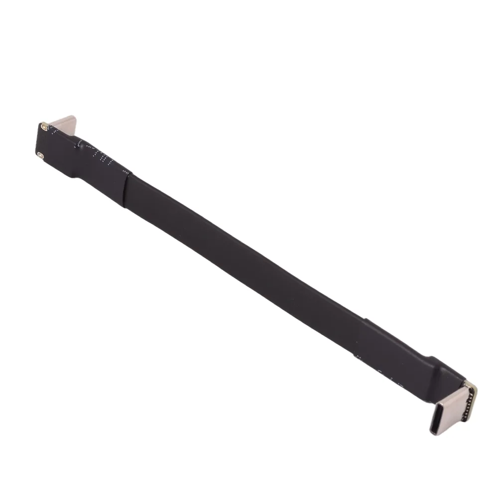 Cavo di prolunga piatto per ricarica dati da 90 gradi 13P USB 2.0 tipo C a tipo C OTG Fold USB C maschio femmina FPV cavo per fotografia aerea