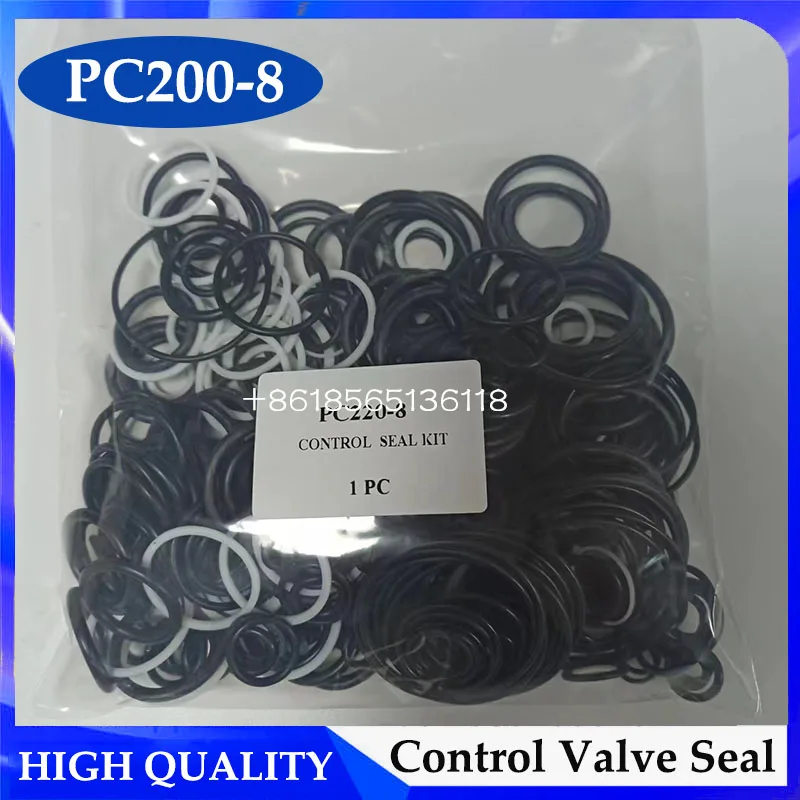 High Quality PC200-8 PC220-8 Control Valve Seal Kit Repair Kit for PC200/220-8 Excavator Control Valve Oil Seal O-ring