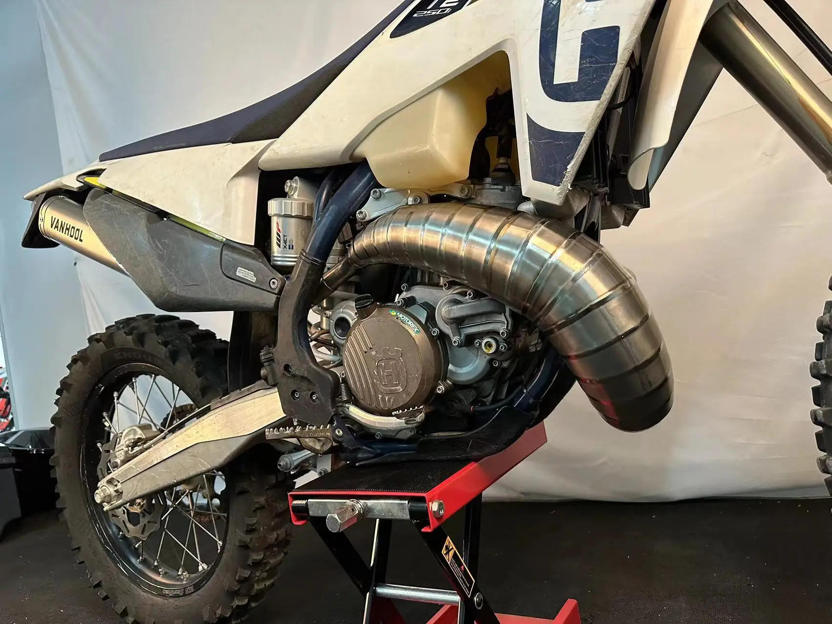 

FBVV 2 Stroke Two Stroke Motorcycle Titanium Exhaust Pipe System for Hus Qvarna TE250i 21-23