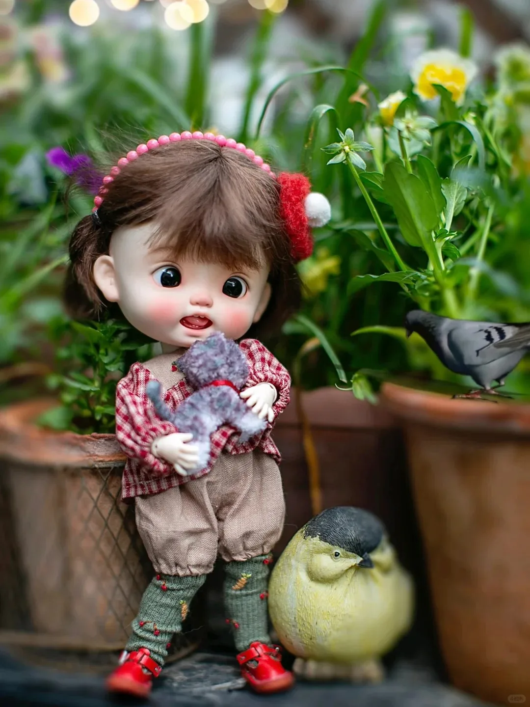 Nieuwe sd pop Meisje 25 cm hoogte BJD Q-baby 1/6 nuonuo hars model action pop Hoge kwaliteit speelgoed Gratis verzending