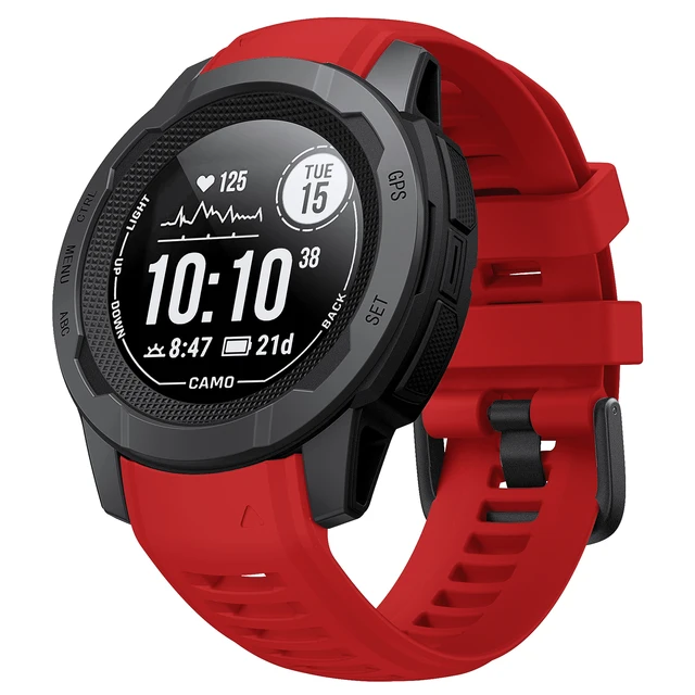 Garmin 22mm najnowszy pasek silikonowy do paska Instinct 1/2 miękka sportowa gumowa opaska na nadgarstek do bransoletki Instinct2 Solar Watch Band