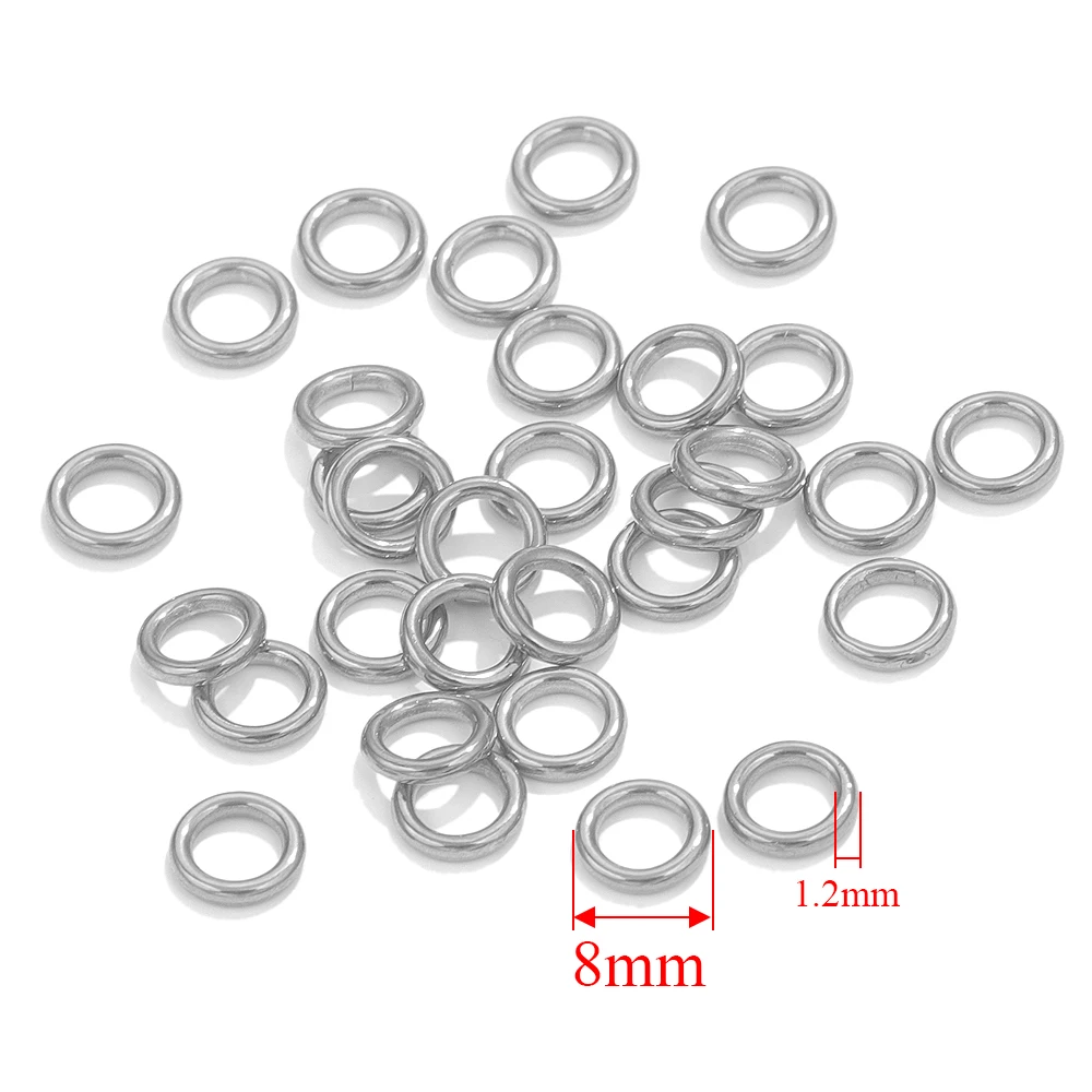 50 Stück Edelstahl O Ring vergoldet geschlossene Biegeringe für Schmuckherstellung DIY Ringe Drahtreifen Verbinder Schmuckzubehör