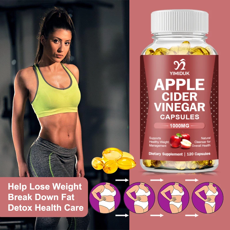 Apple Cider Vinegar Capsules Keto Helps Aid Digestion Supports Healthy Weight Loss Cleanses & Detoxifies Supports Water Balance