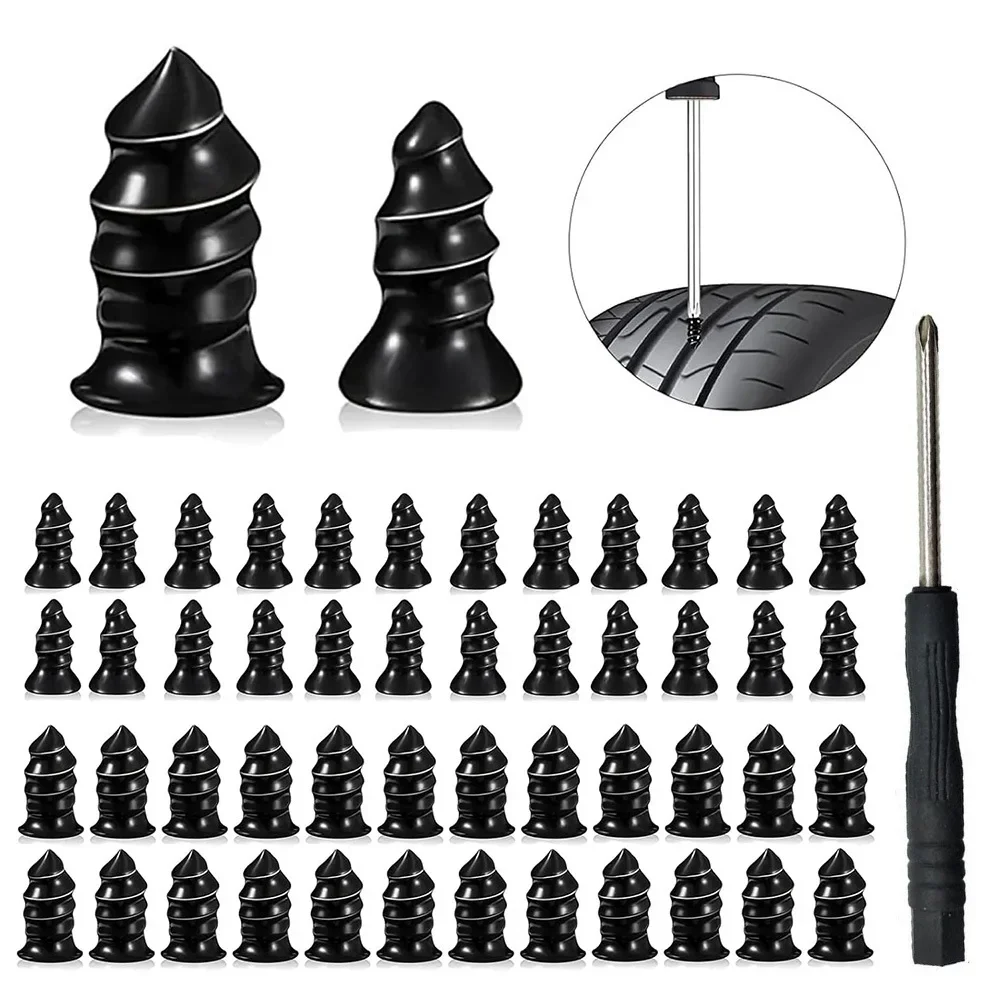 10-100pc Car Motorcycle Vacuum Tyre Repair Nails Truck Scooter Bike UniversalTire Puncture Repair Rubber Metal Nails Accessories