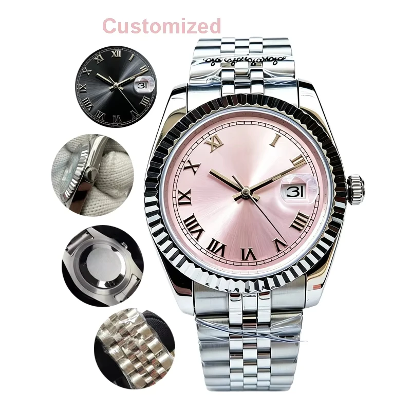 88A Store 40mm 36mm Men's Automatic Movement 904l Stainless Steel Customized Watches