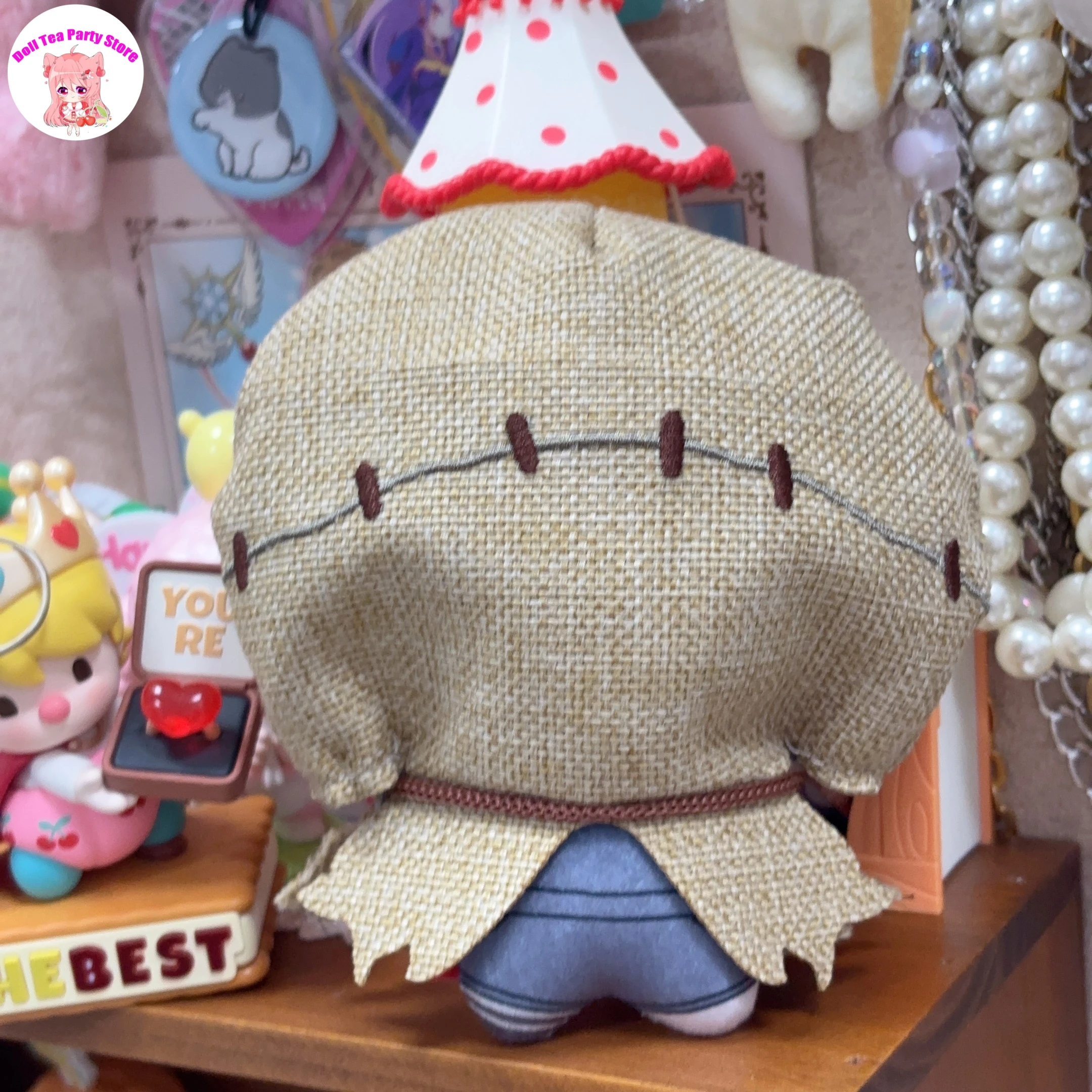 Anime Identity Ⅴ Robbie White Axe Boy Plush Cotton Doll Starfish Body Adorable Pendant Keychain Toys Dolls 10CM Gift