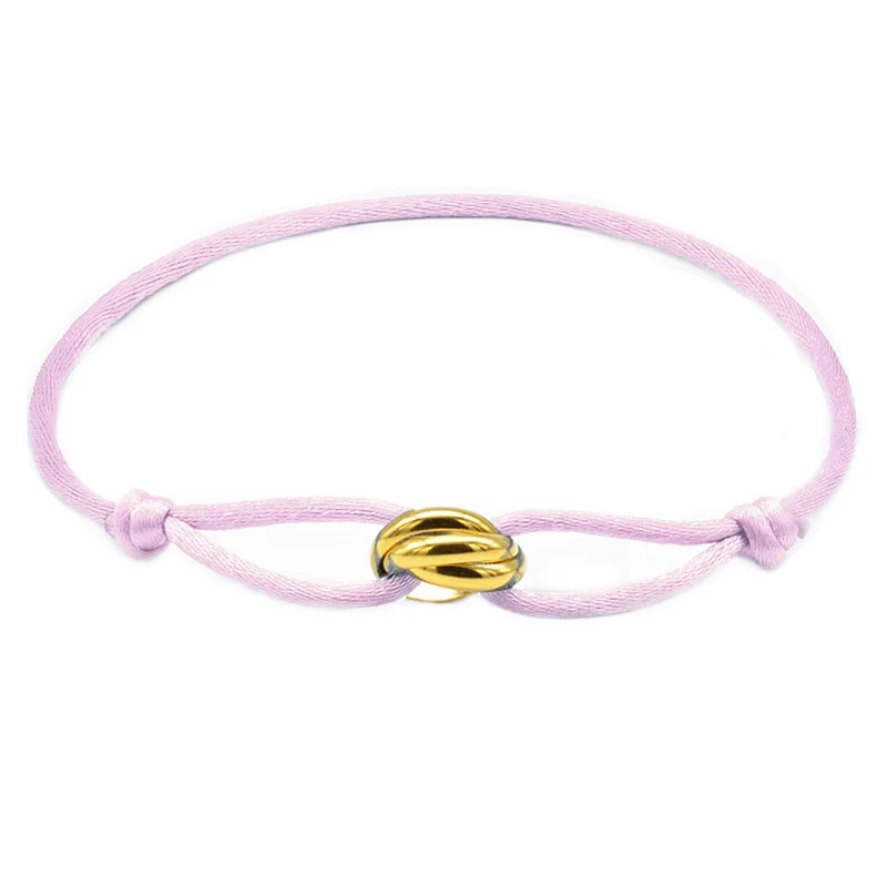 Zalman Großhandel GDS888 Luxus-Unisex-Armband 3, Metallschnalle, Handkette, verstellbar, Herren-Seil-Armband für Frauen, Schmuck, Geschenke