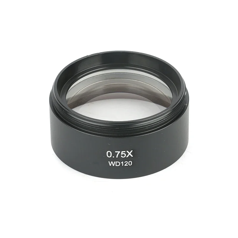 0.3X 0.5X 0.7X 0.75X 1X 1.5X 2.0X Auxiliary Objective Lens For Zoom Stereo Microscope Thread 48mm For Trinocular Microscopio