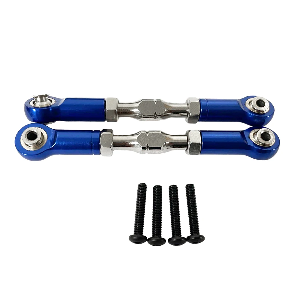 Metal ajustável Frente Direção Links Tie Rod, Atualize Peças para LOSI Baja Rey, 4WD, 1/10