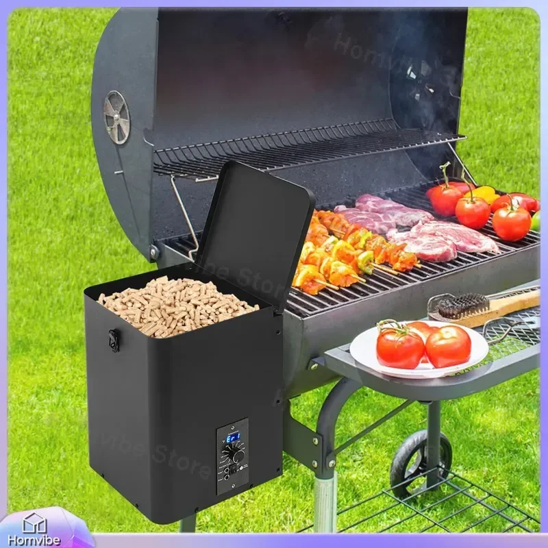 

Electric Wood Pellet Smoker Grill Hopper Assembly Kit with Smart Temperature Control 180-450℉ 250W for Outdoor Camping BBQ