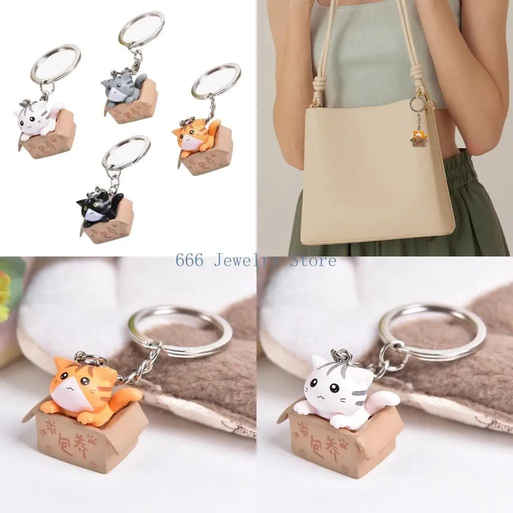 

F2TD Модный брелок «Счастливые кошки» с милым украшением в виде животных для сумок и брелоков