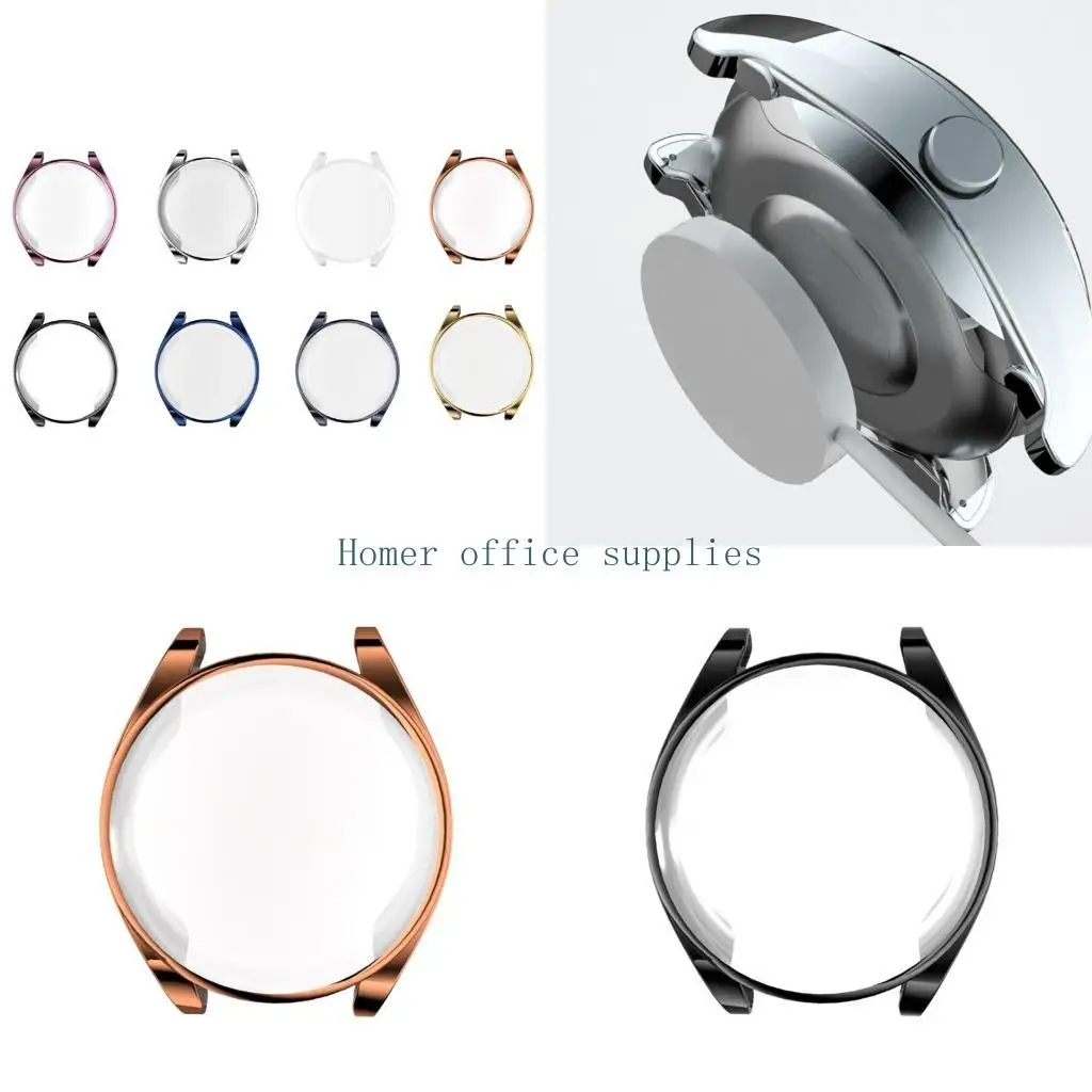 

K43B Shockproof Case for Watch Buds TPU Screen Protector Bumper-Shell Protective Cover Ultra-Thin Scratched Resistant Housing