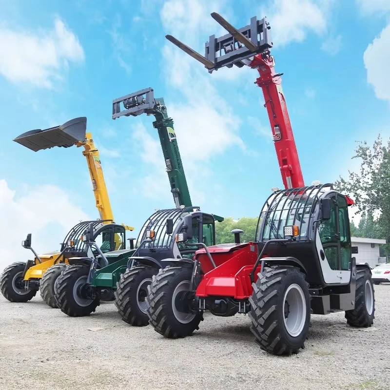Multifunctional Telescopic Handler Loader 3 Ton Four Wheels Drive Forklift 3 Ton  4X4 Telehandler EPA Off-road Forklift Truck
