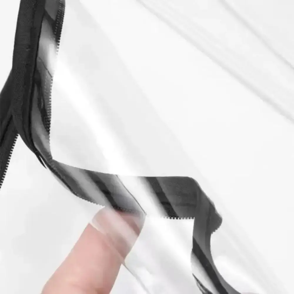 Large Capacity PVC Dust Bags Waterproof Moisture-proof Zipper Tote Bag Transparent Durable Storage Organizer Travel