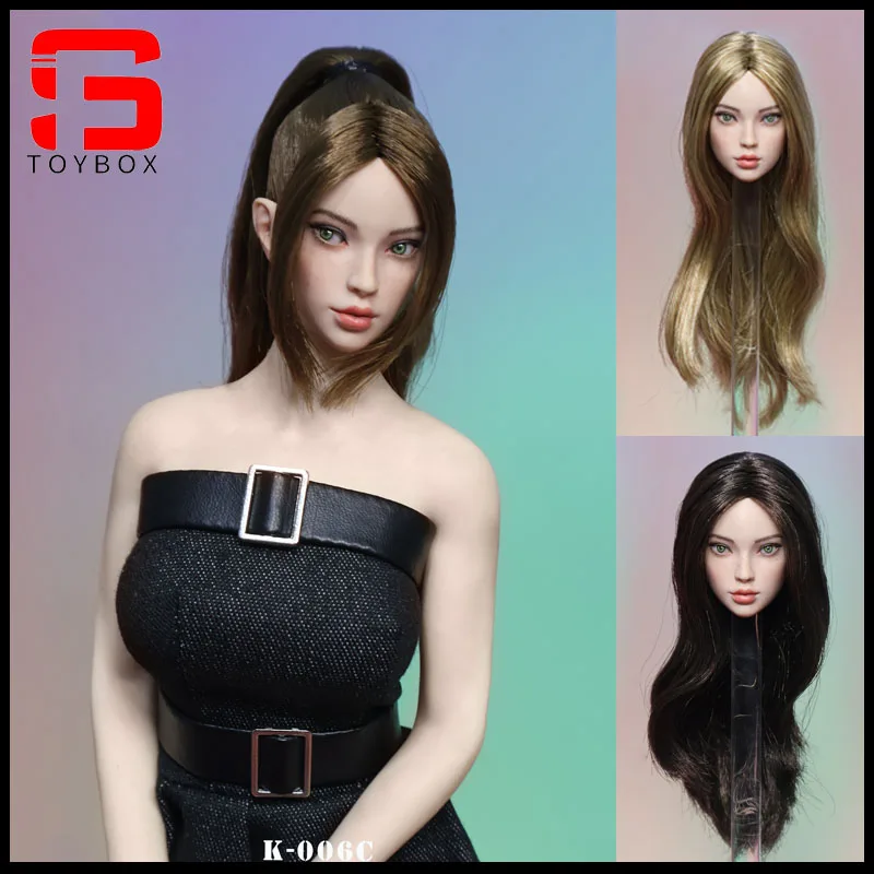 JKTOYS K-006 1/6 Scale Beauty Yumi Movable Eyes Head Sculpt Carving Model  Fit 12" Female Soldier Action Figure Body - AliExpress 26
