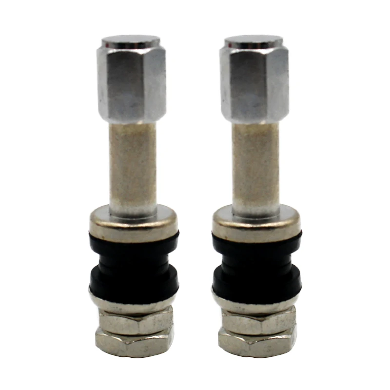 2/4/8Pcs TR43E Metal Car Truck Motorcycle Tubeless Tire Tyre Valve Stems with Dust Cap For Motorcycles Motorbike Cars Bicycles