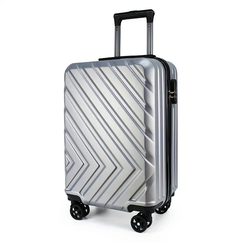 

#Luggage Travel Bags 20 inch Gift Suitcase With Universal Wheel ABS Suitcase Large Plaid Suitcase