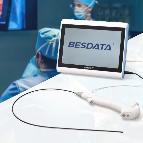 BESDATA Disposable Single Use Flexible Digital Video Nephroscope Set for Urology Endoscopic Procedure