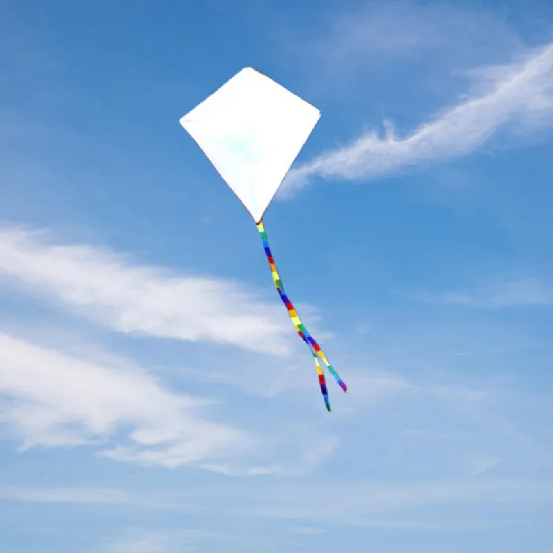 Diy kite nylon fabric Children kite flying toys diamond kite white kite Outdoor toys wind ad. kite butterfly kite fun snake koi
