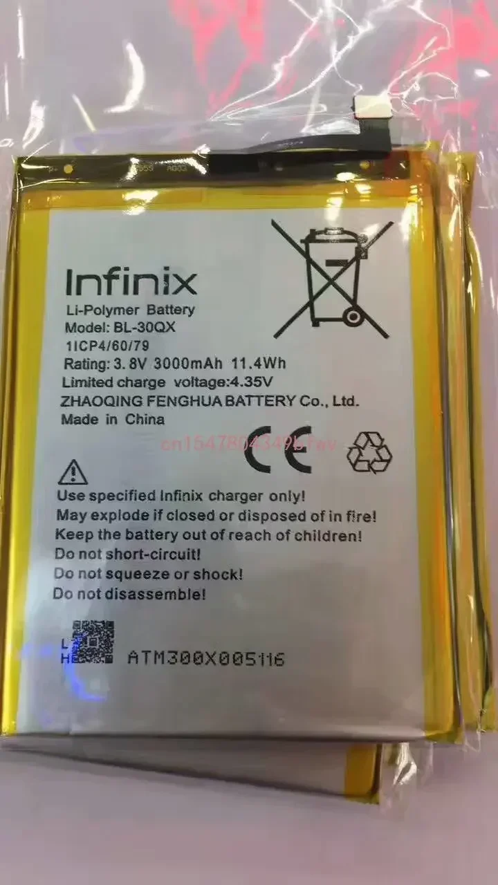 Hohe qualität 3000mah BL-30QX akku für infinix hot s x521 x 521 handy