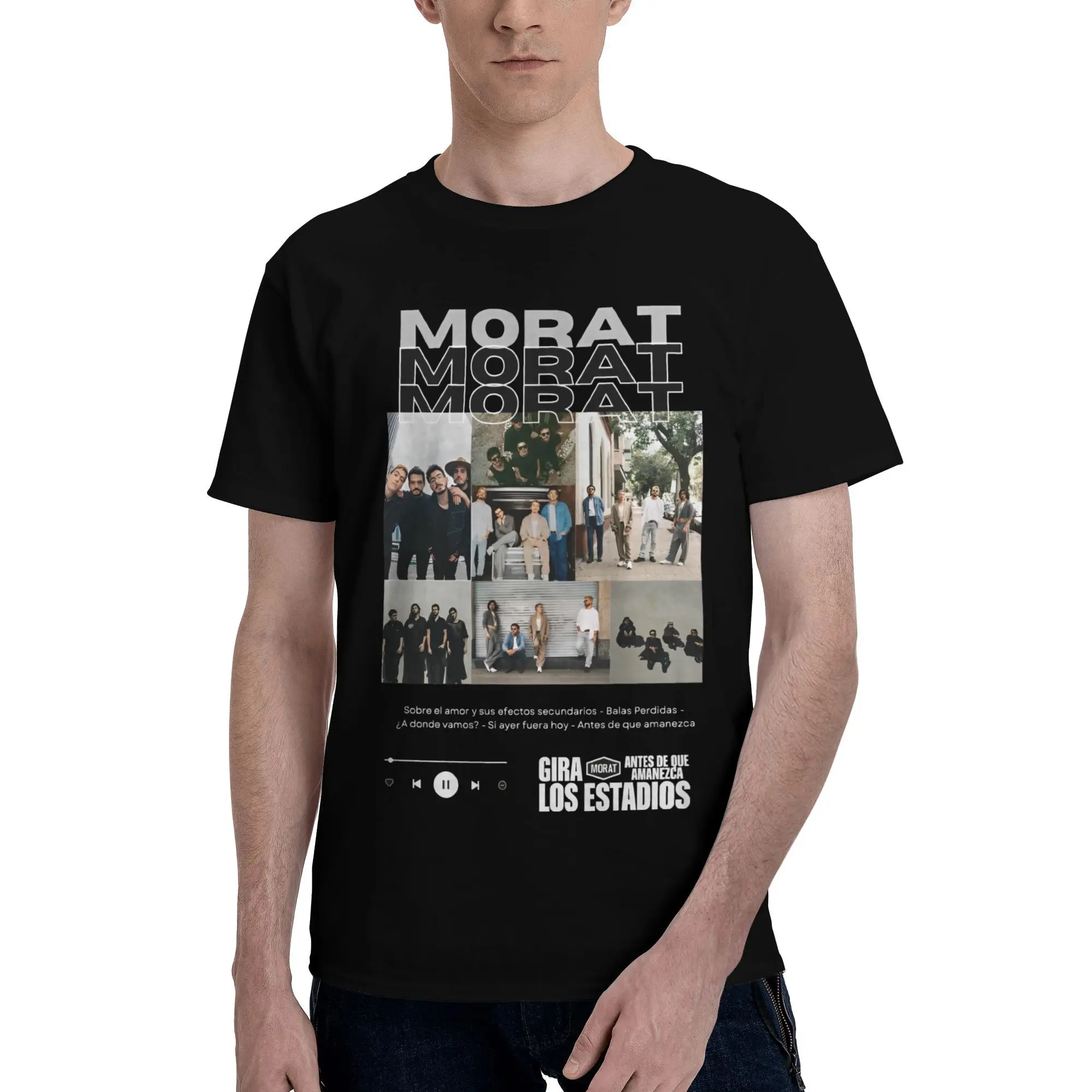 Morat 2024 Band Fan Gift T Shirt Summer  Classic T Shirts Cotton Fashion Tshirt For Men's Short-Sleeved Loose Tops
