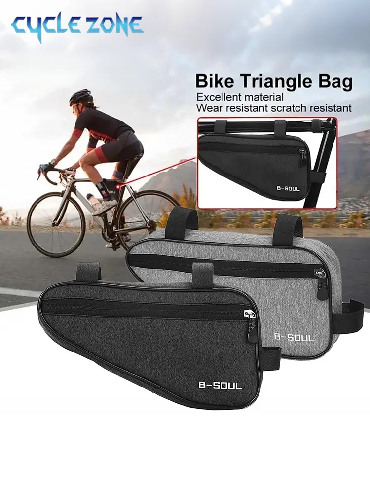 AliExpress cycle zone Durable Bicycle Frame Bag Bike Triangle Bag Large Storage Cycling Frame Pouch Bicycle Top Tube Bags Quick Install MTB Road Bike