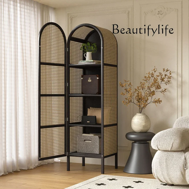BJ SS Medium Rattan Wardrobes Storage Portable Women Clothes Cabinets Bedroom Closet Organizer Open Armario De Ropa Bedroom Furn
