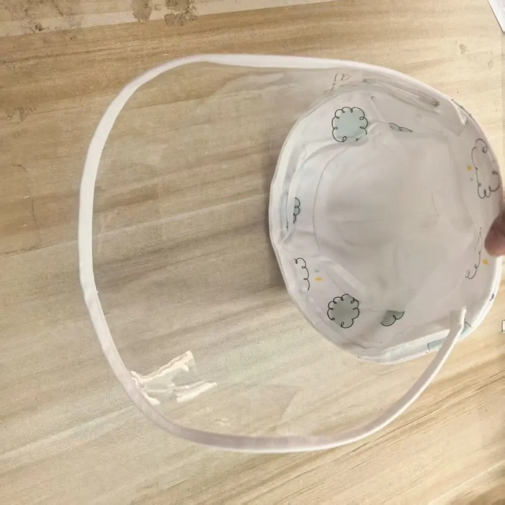 

Anti-Droplet Baby Fisherman Cap Cotton Breathable Fabric Newborn Protective Hat Detachable Thin Model Face Mask Hat