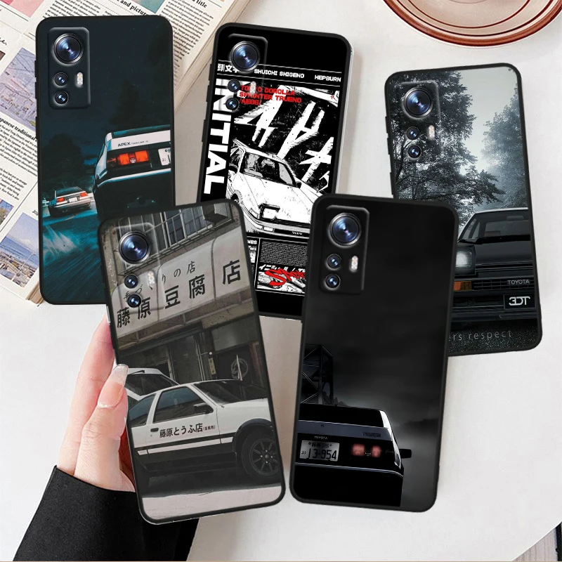 Initial-D F-ujiwara Tofu Shop For Xiaomi Mi Note 10T 10S 10 9T 9 SE 8 CC9E A3 5G Lite Pro Soft Silicone Black Phone Case