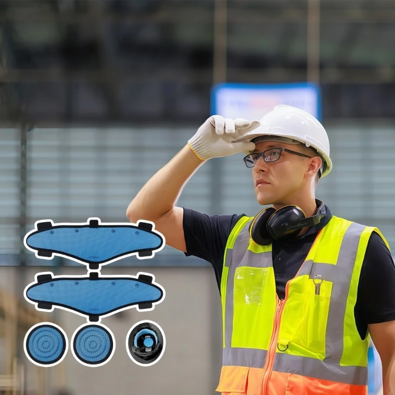 Cap Liner Sweatband With Quick Installation Design Hard Hat Top Pad Sweatband