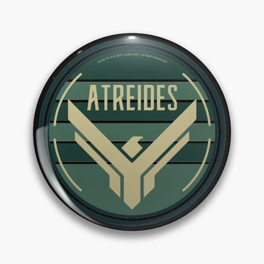 Atreides House Circular Art Design (on black) - Dune (2021 film) Pin Buttons Brooches  Jewelry Accessory Customize Brooch Fas