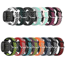 Correa de silicona suave para reloj inteligente Fitbit Versa 3/Sense, pulsera colorida para Fitbit Versa 4 sense 2