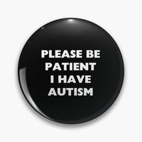 Please Be Patient With Me I Have Autism Soft Button Pin Metal Clothes Funny Decor Cute Brooch Fashion Hat Creative Cartoon Gift