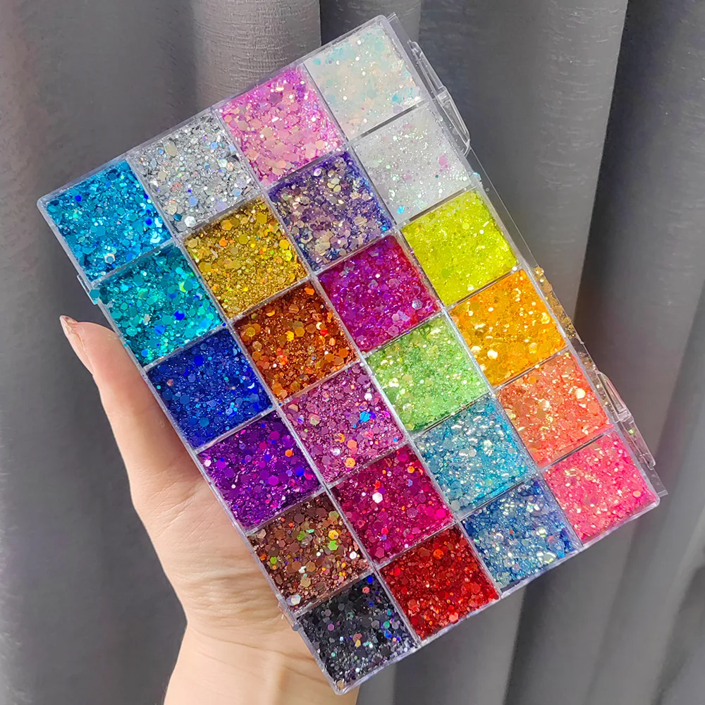 Kein Logo Schimmer Lidschatten Glitter Körper Gesicht Kunst lose Pailletten Diamant Juwelen Strass Make-up Palette wasserdichte Party Festival