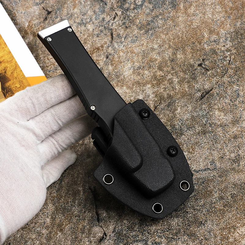 Military Tactical Knife D2 Steel Automatic Micro Hunting Survival Folding Fixed Peeling Blade Camping EDC Tools
