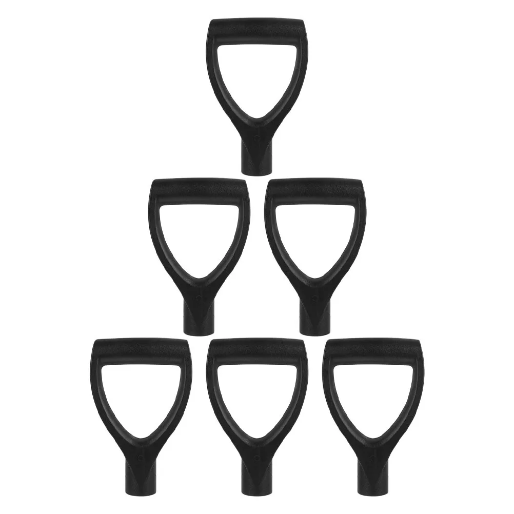 

6Pcs Shovel Handle Replacement D Shaped Plastic Snow Spade Handle Fine Craftsmanship Burr Free Surface Easy Install Garden Fork