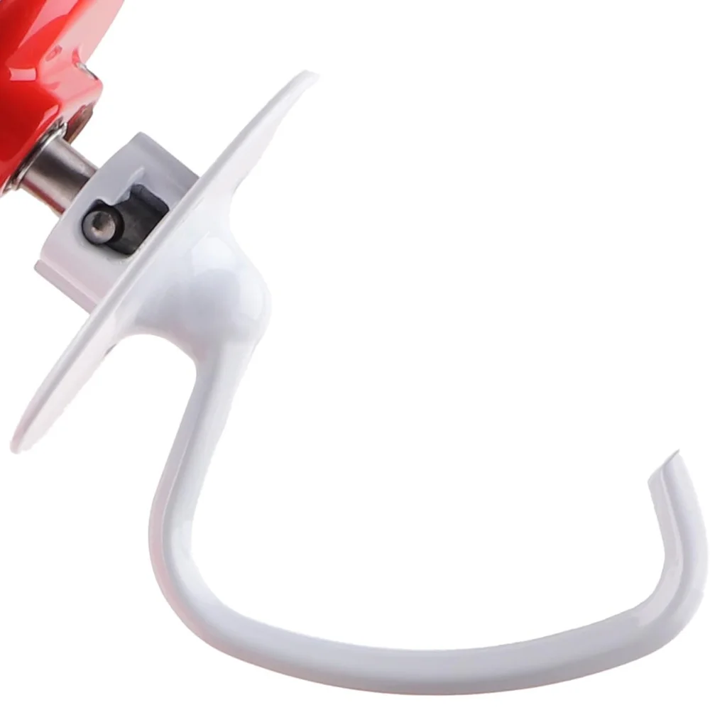 Gancho para masa recubierto K45DH en forma de C, accesorio para cuenco KitchenAid de 4,5-5 cuartos, Compatible con KitchenAid K45 K45SS KSM90 KSM150