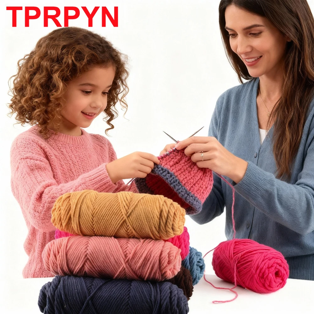 1Pc 100g 90% Acrylic 10% Yarn for hand knitting 8 plys Crochet Yarn knit Sweater Scarf Hat blanket line Crocheting threads Bag d