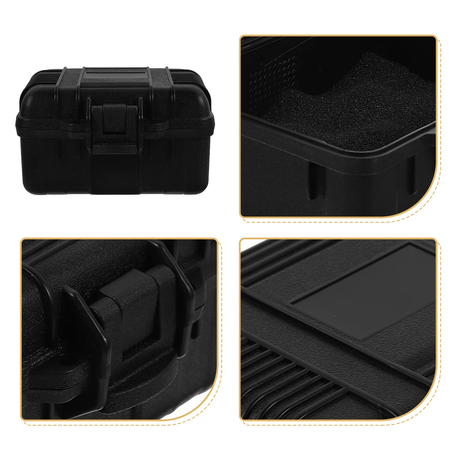 

Portable Tool Storage Box with Reinforced Corners Compact Lightweight Travel Suitcase for Multi-Purpose Tool Organizers and