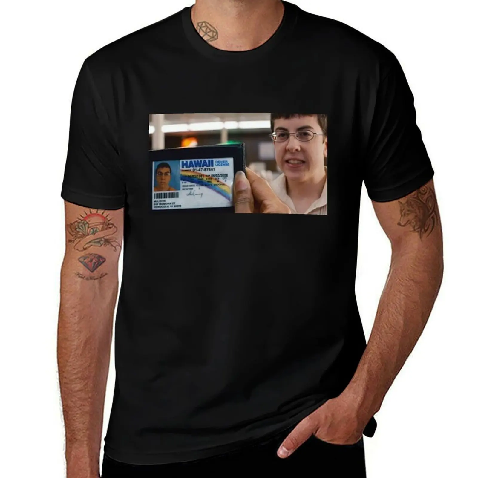 McLovin Movie Scene T-Shirt Fashion Print Casual Short Sleeve T-Shirt