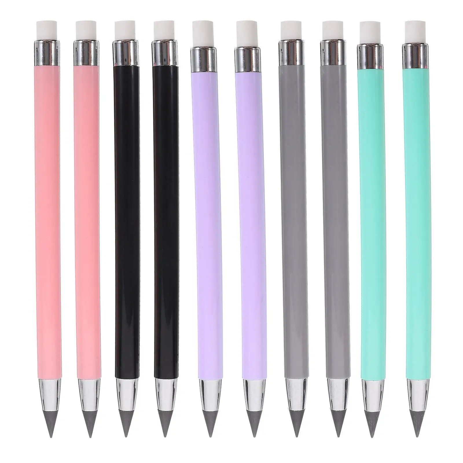 

10 Pcs Inkless Pencil Eternal Non Sharpening Drawing Sketch Eraser Reusable Teens Pencil Art Student Teacher Premium Wooden Lead
