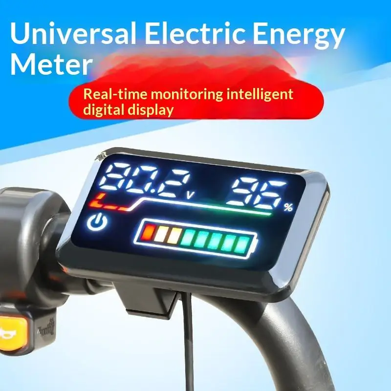 Precision Voltage Meter Digital Battery Level Indicator 48V-72V: 1PC Power Display Electric Scooter E-Bike view 6