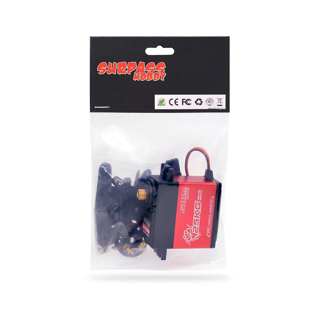 Servo étanche 16KG 23KG 24KG 25KG 30KG 70KG, engrenages métalliques en aluminium pour voiture Buggy bateau 1/12 1/10 1/8 1/7 1/5 RC